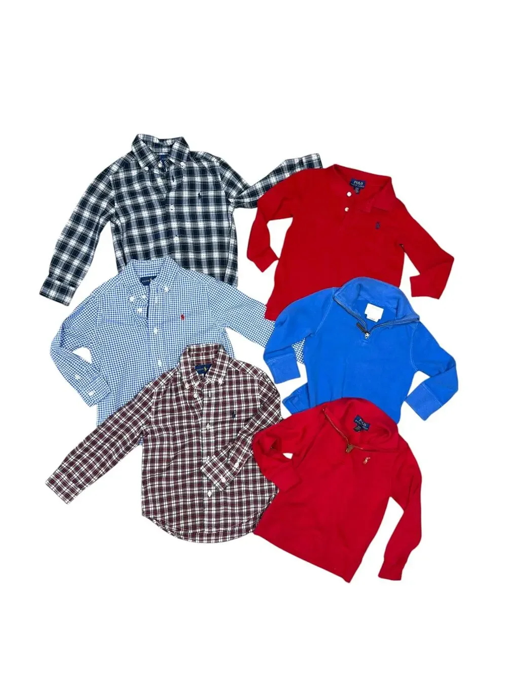 Ralph Lauren + J.Crew Boys Preppy Winter 6 Piece Top Sweater Bundle Size 2T